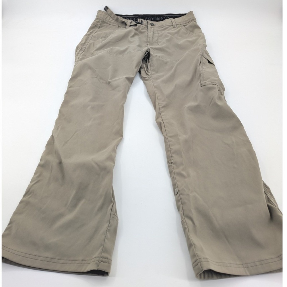 prAna Men's Hiking Pants Size Medium M x 30L Khaki Beige Nylon Utility‎ Cargo